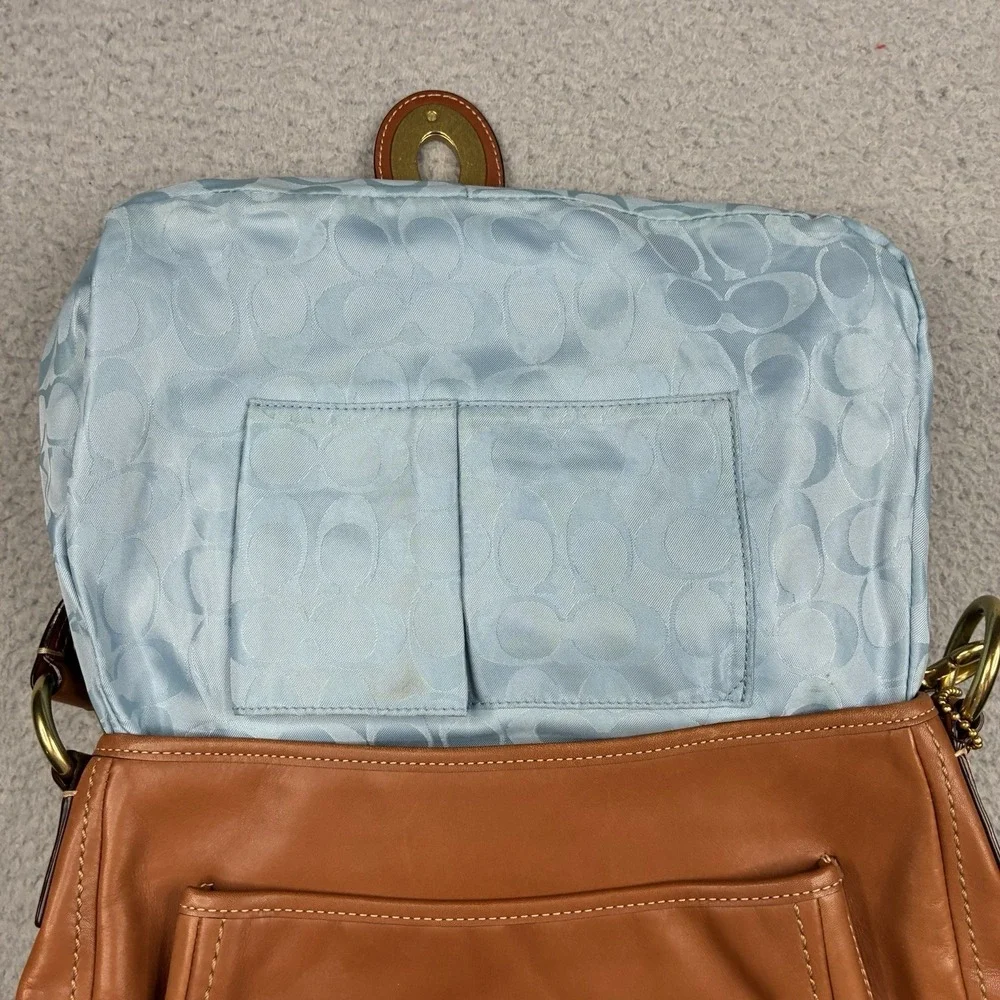 Coach Legacy Ali Brown Leather Shoulder Bag F12854 65th Anniversary Purse